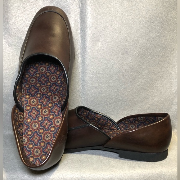 TOWNCRAFT MEN’S BROWN SLIPPERS, BRAND NEW, SIZE 11, MAN MADE MATERIALS - Picture 2 of 6